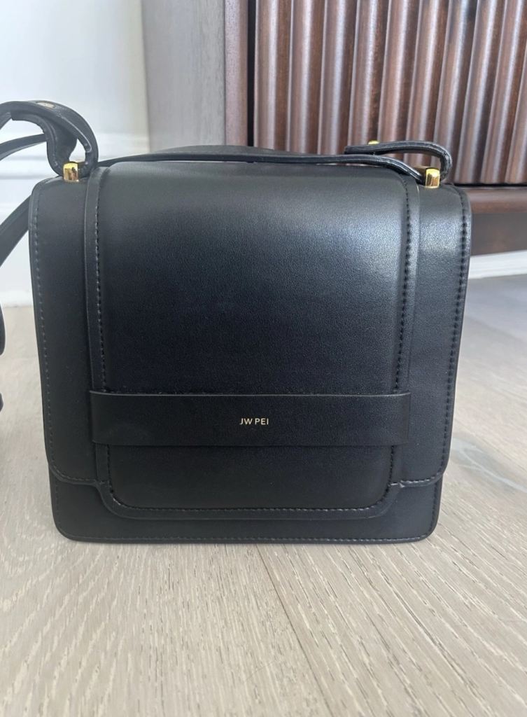 JW PEI Black Vegan Leather Crossbody Bag - Great Condition