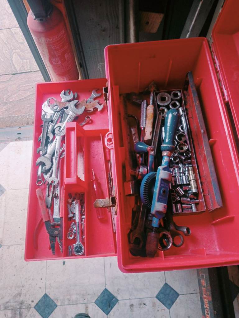 Old tools and box