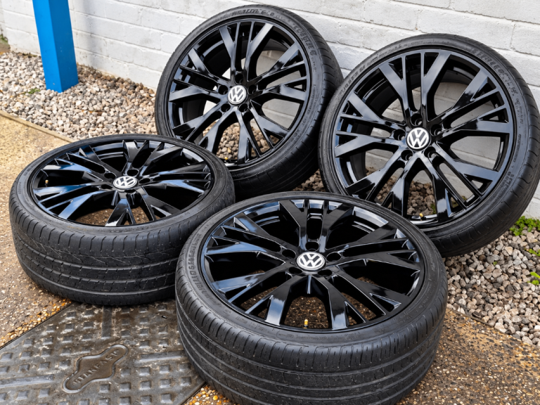 🌟Genuine Vw Santiago 19 inch REFURBISHED Alloy wheels 5X112 with TYRES 6M++