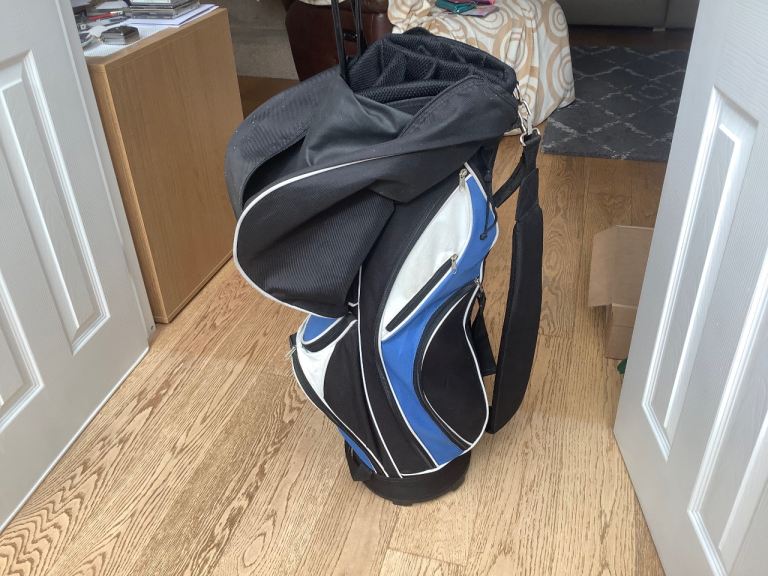 Pro rider cart/ carry golf bag & 3 woods