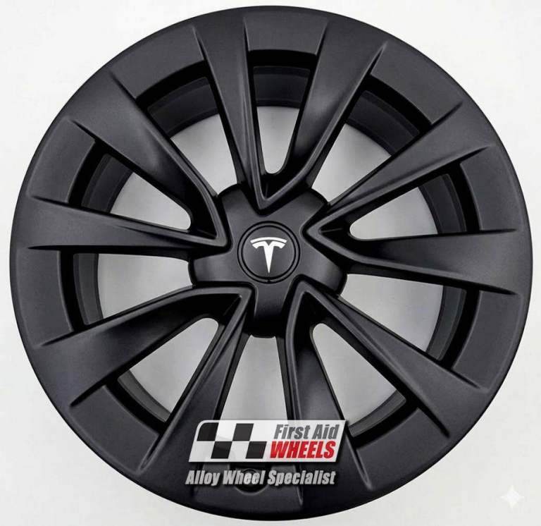 R626BS Swap TESLA MODEL 3 4x 19'' GENUINE REFRESH SATIN BLACK ALLOY WHEELS