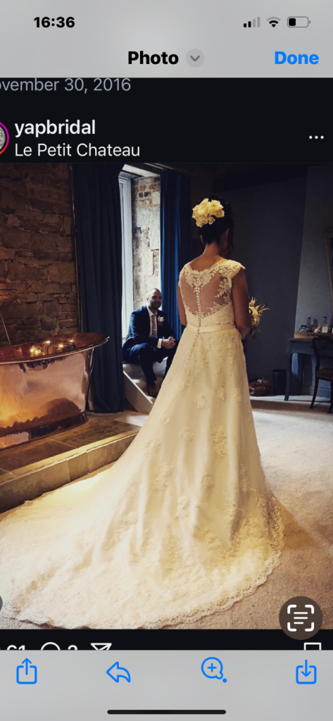 Wedding dress by Moralee 