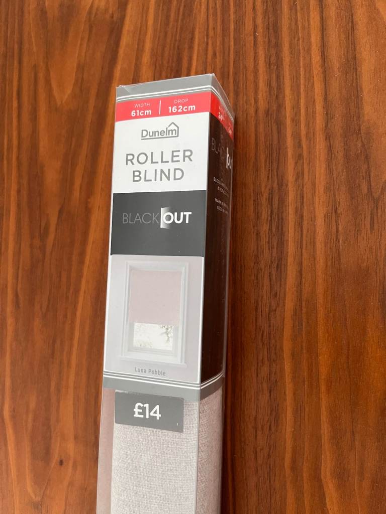 Dunelm Black Out Roller Blind Luna Pebble