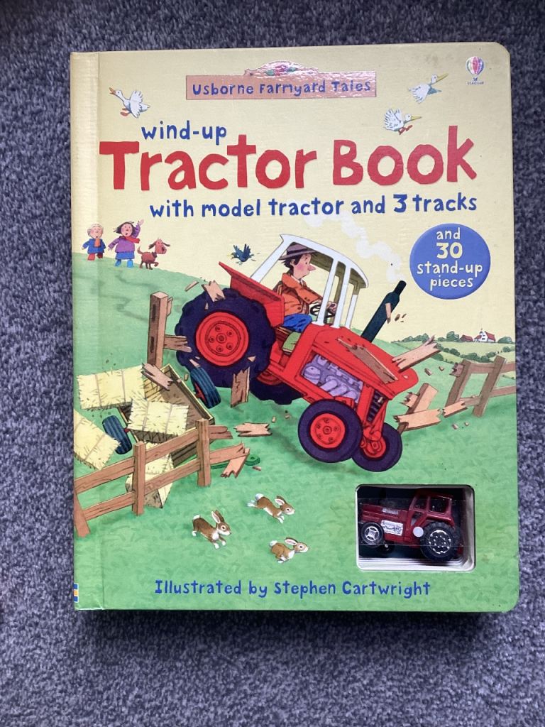 Toddler usbourne tractor activity book and toy