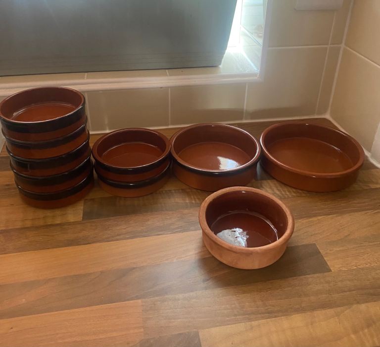 Germer Terracotta Tapas Dishes –Variou Sizes,  