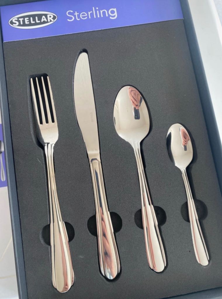 Stellar Sterling 24-Piece Cutlery Set – Brand New