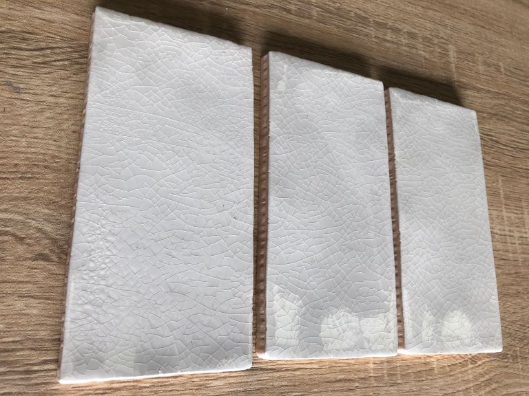 6 X 44 Rustic Crackle Marfil tiles