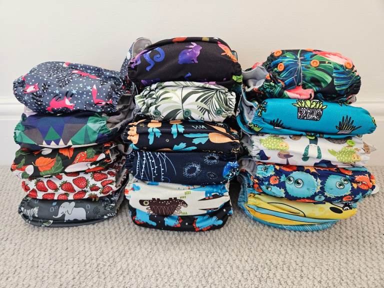 Reusable cloth nappies bundle