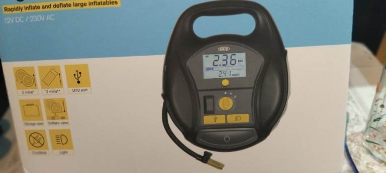 RING 6000 CORDLESS, DIGITAL TYRE INFLATOR. TOP OF THE RANGE!