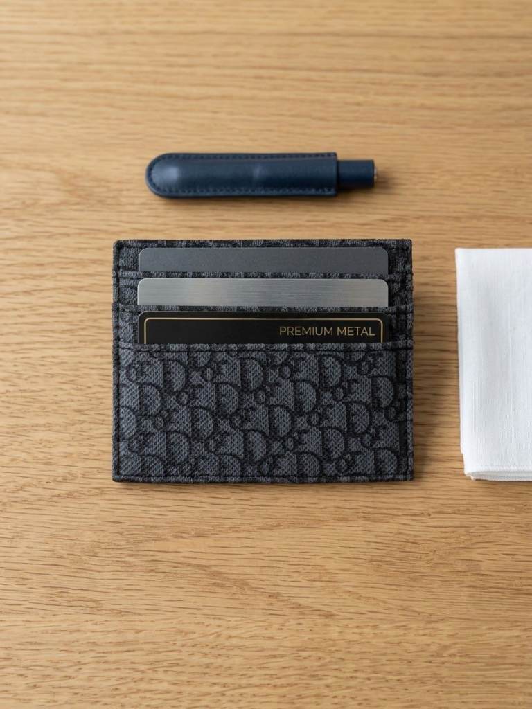 Dior Card Holder - Black, As Good As New