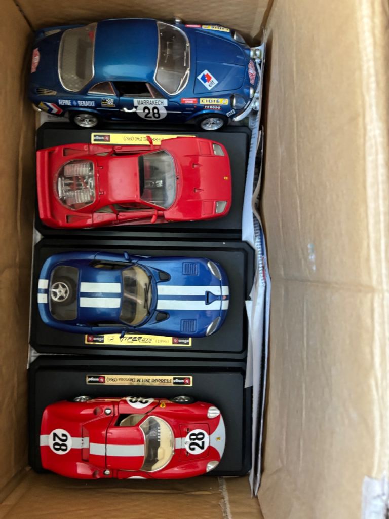 Selection of burago model cars 