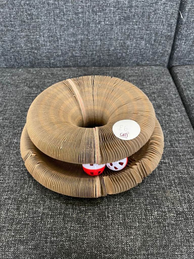Cat Cardboard Stretchy Toy with Ball Toys