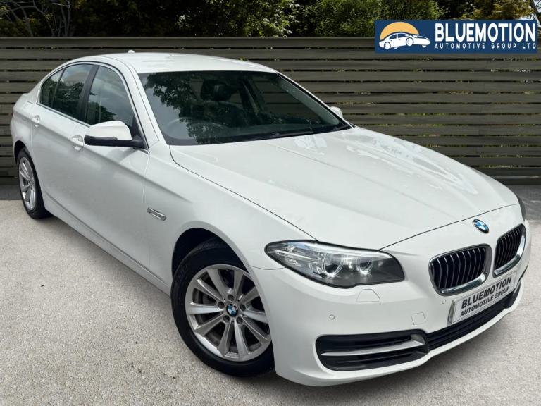 ✿2015/65 BMW 5 Series 520d [190] SE 4dr Step Auto, White ✿FSH ✿ONE OWNER✿