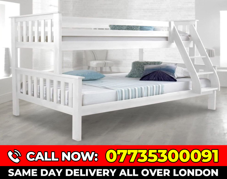 -Chal--BUNK---- BED ---AND ---MATTRESS --- SINGLE ---- DOUBLE