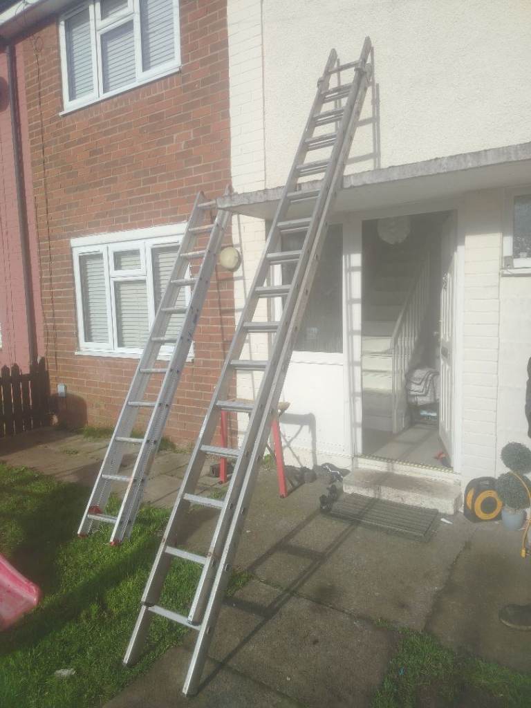 Youngman aluminum double ladder