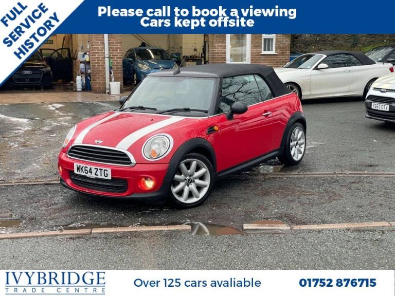 2014 64 MINI CONVERTIBLE 1.6 ONE CONVERTIBLE 2DR PETROL AUTO EURO 6 (98 PS)
