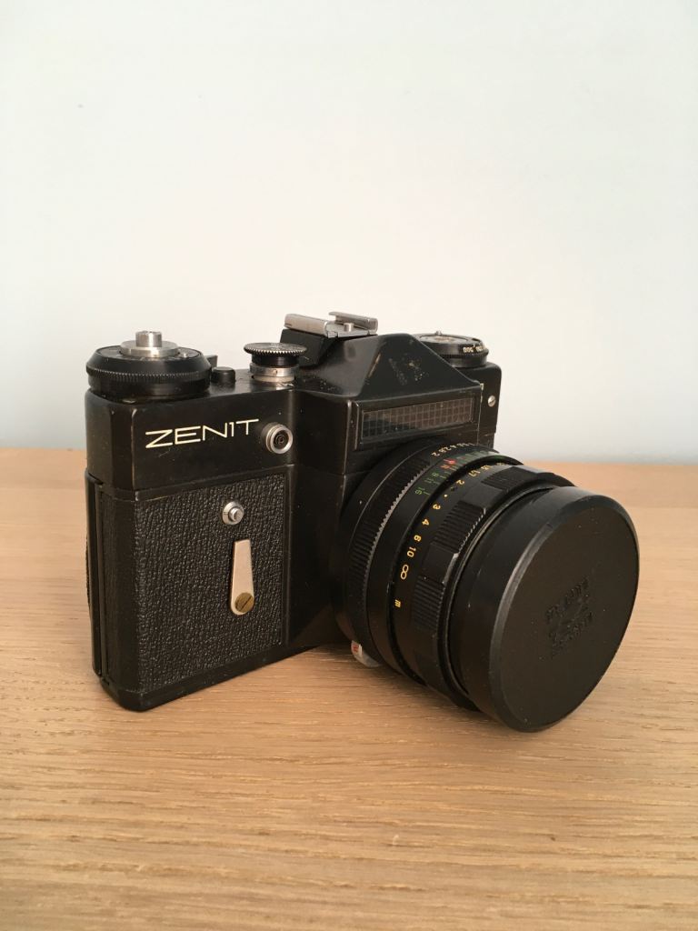 Vintage Zenit-E 35 mm film SLR (1981)