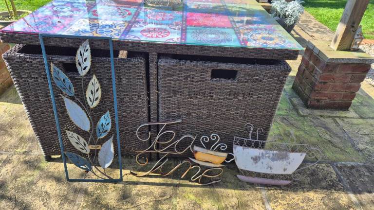 3 rusty garden signs £3 collection only from Branston ln4 1ns 