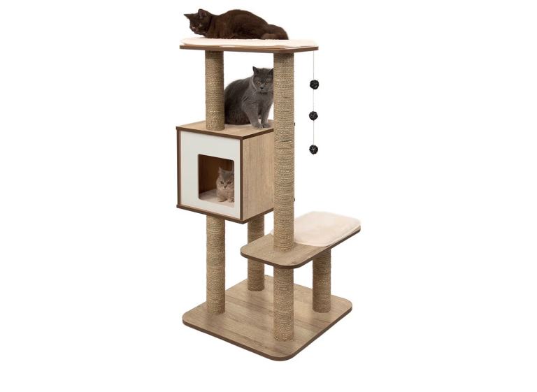 Catit Vesper High Base Oak - Cat Tree
