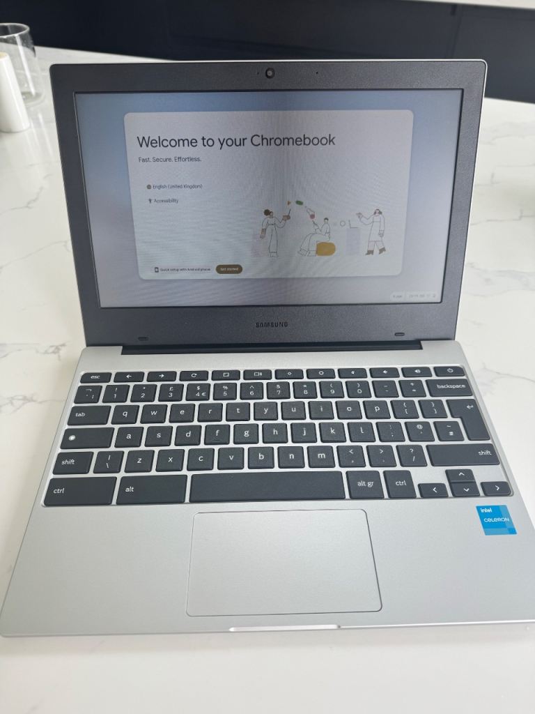 Samsung Chromebook – Silver, Like New Condition