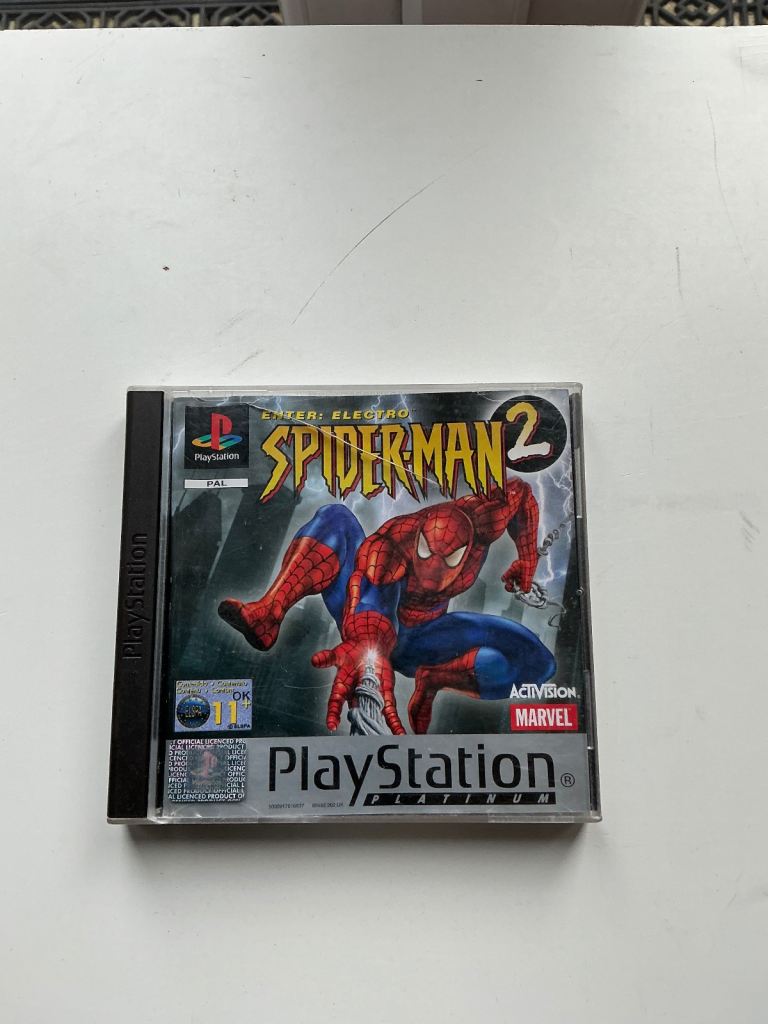 PlayStation one platinum game Spiderman 2 enter electric is complete 