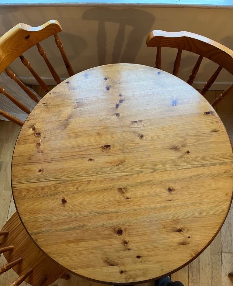 DINING TABLE & FOUR CHAIRS