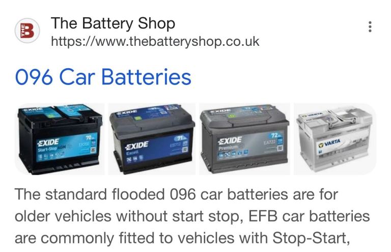 Wanted Car battery 12v volts 096 battery stop start Ford focus spare parts 