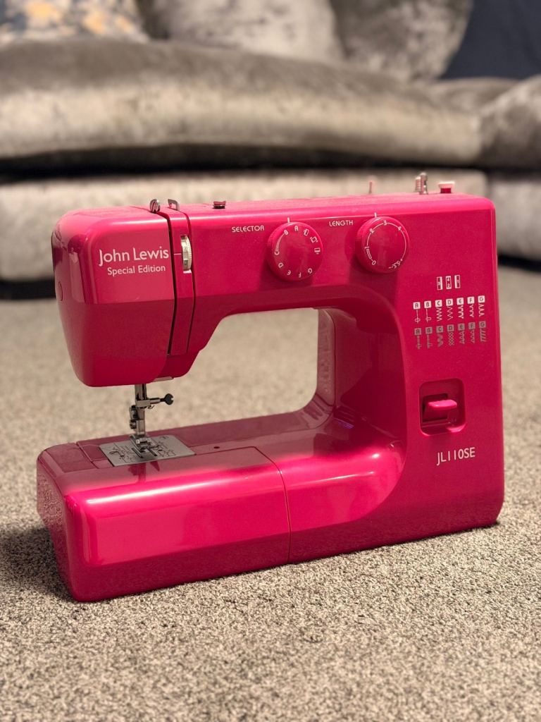 John Lewis Pink sewing machine Limited edition 