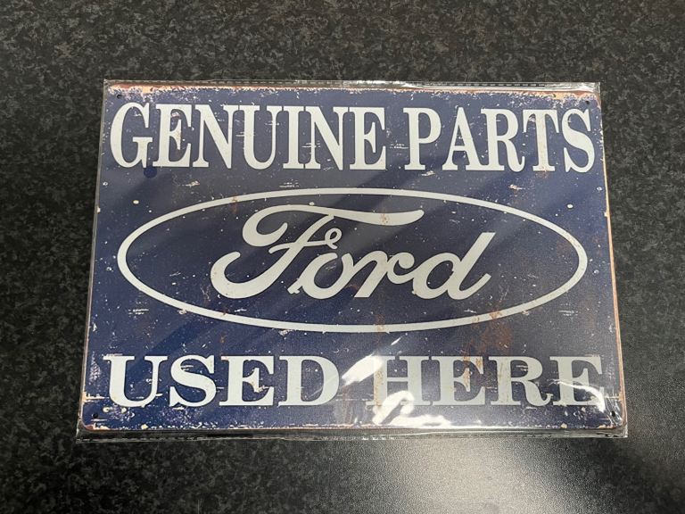 Vintage Style Sign Metal 30cm x 20cm Brand New, Ford Man/Women Cave.