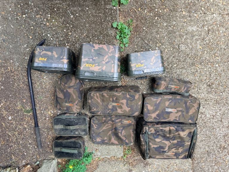 Fox Camo Fishing Tackle Bags & Boxes Bundle – Good Condition