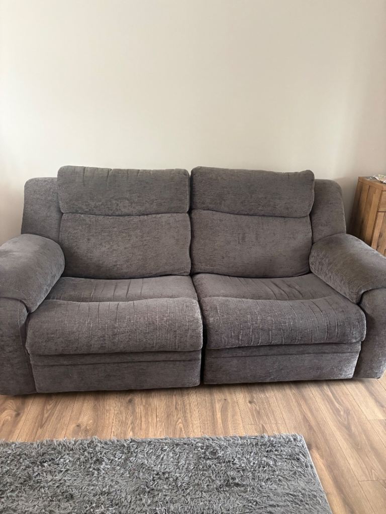 Dark Grey Electric recliner sofas 