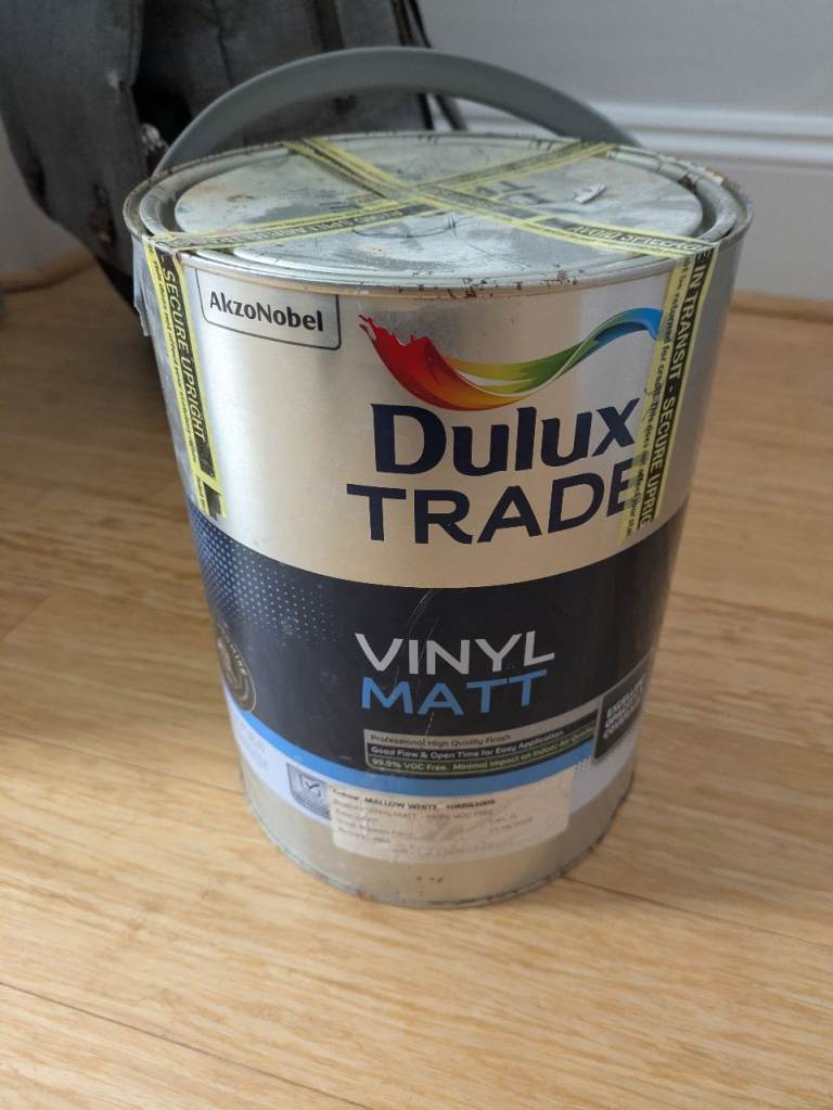 image for Sealed tin of Dulux Trade - slightly off-white paint (10RR83009).