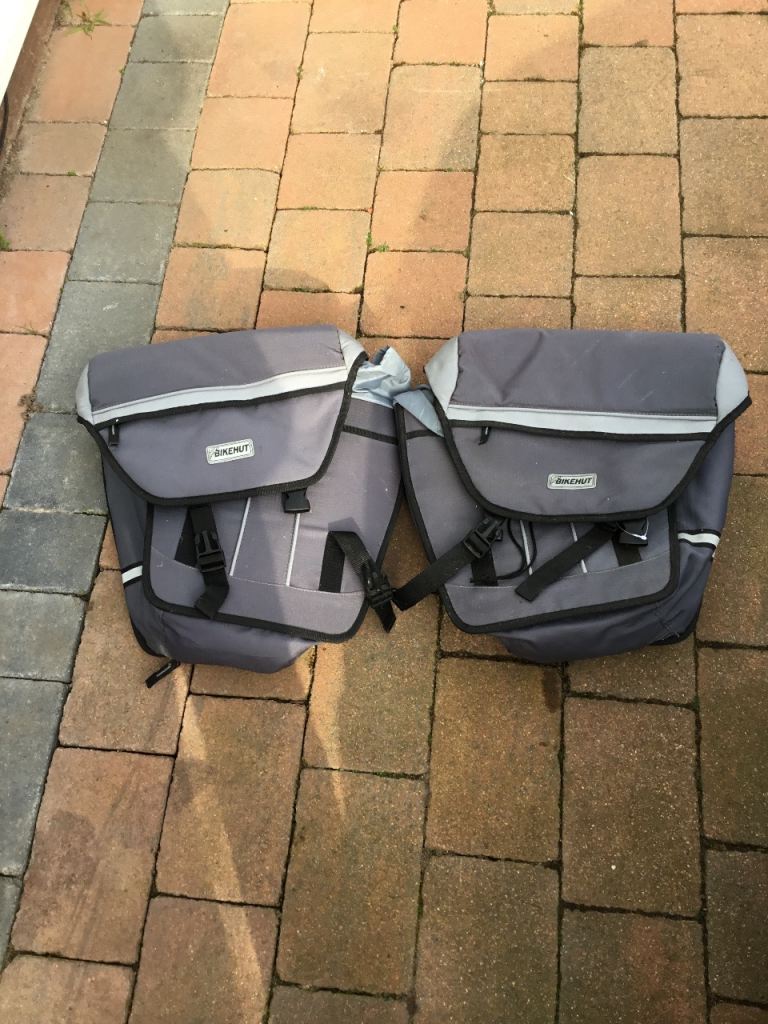 Two Bikehut waterproof bicycle panniers