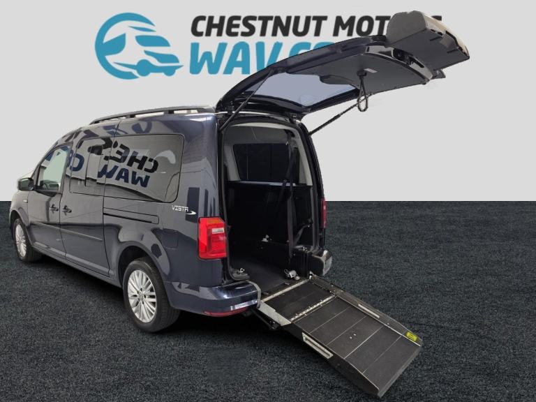 VW Caddy Maxi WAV Wheelchair Access Vehicle 5 Seats Fold Flat Ramp 2020 No VAT