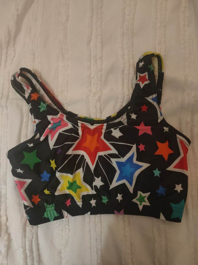 1st position Dance wear top. Dance/gymnastics.   Lycra. Size 2 would fit age 9-10