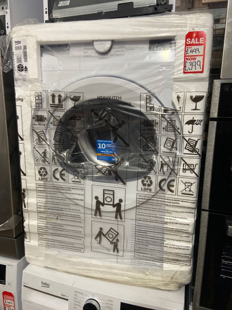 New Boxed Integrated Beko Heat Pump Dryer DTIKP71131w