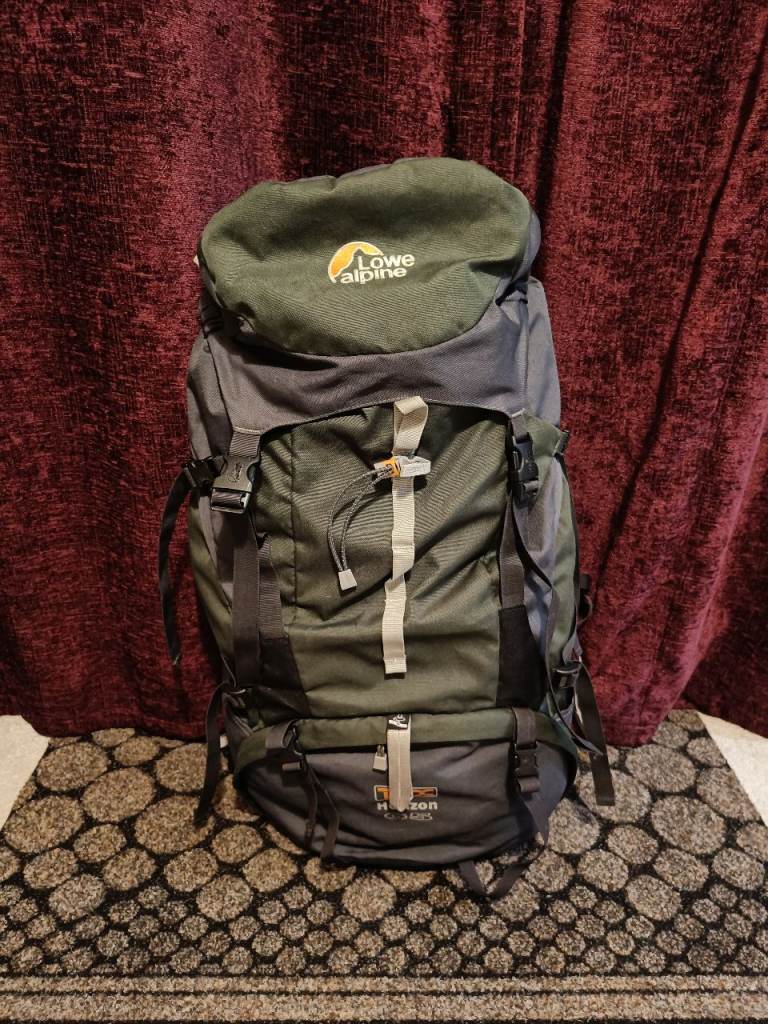 Hiking Rucksack - 65 litre - Lowe Alpine TFX Horizon 65 Green/Grey