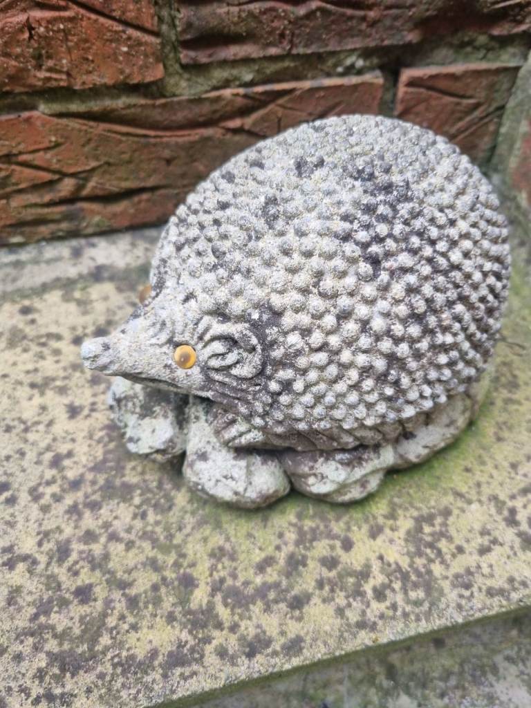 Stone Hedgehog Garden Ornament