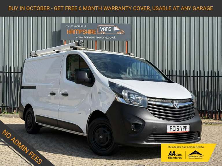 2016 Vauxhall Vivaro 1.6 CDTi 2900 ecoFLEX Panel Van 5dr Diesel Manual L1 H1 Euro 5 (s/s) (90 ps ...