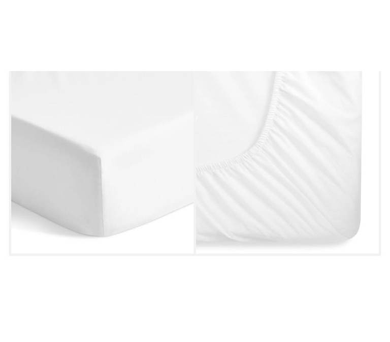 10x White Fitted Sheets for UK Double Bed - Elasticated - for Guests / Short Term Rentals / Airbnb