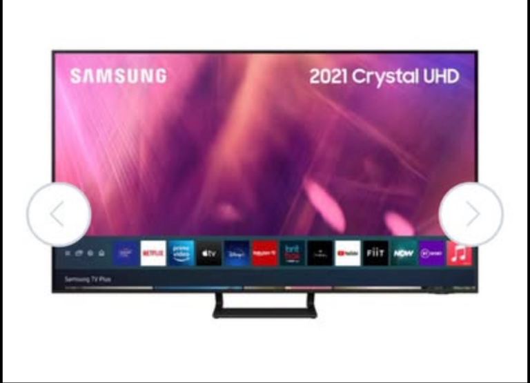 SAMSUNG - UE55AU9007KXXU 55" Smart 4K Ultra HD HDR LED TV with Bixby, Alexa & Google Assistant