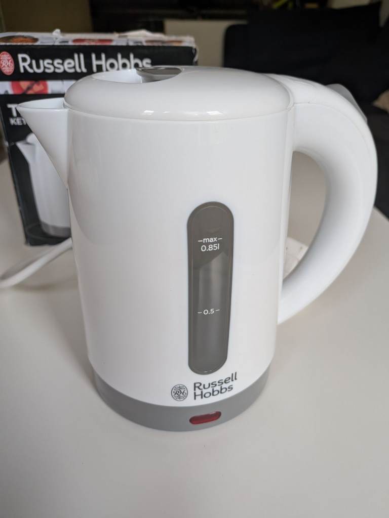 Russell Hobbs Travel Kettle – White, Hardly used