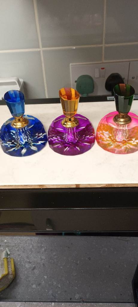 Murano glass perfume bottles 