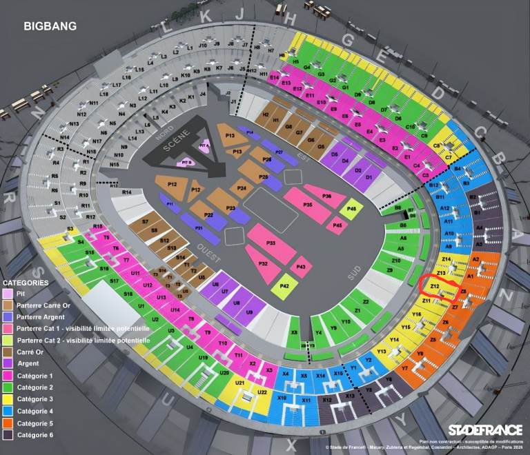 3x BIGBANG Paris Concert Tickets - Stade de France, 19th September 2026