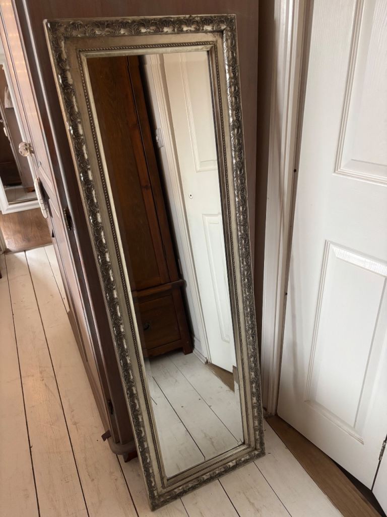 Antique style tall mirror 