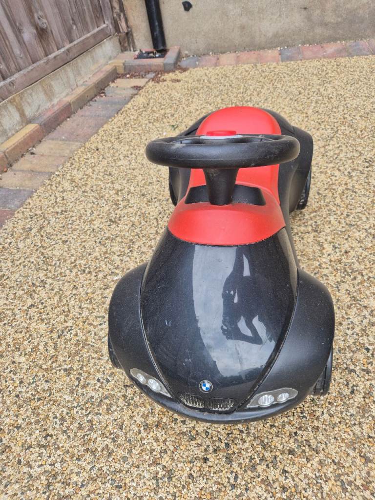 Genuine BMW Baby Racer Toddler Ride-On Car - Black & Red