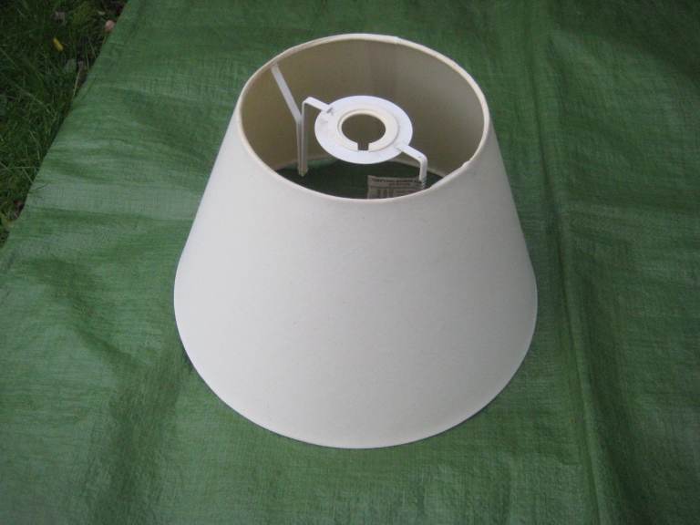 Off-White Ceiling OR Table Light Shade for £5.00
