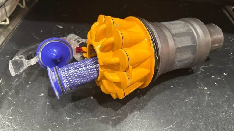 Genuine Dyson DC40 Orange Yellow Cyclone Assembly Canister - USED WITH FILTER
