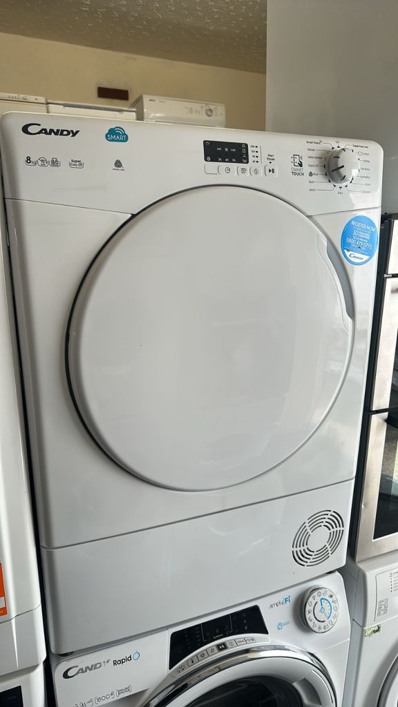 ✅CANDY WHITE CONDENSER DRYER 8KG LOAD CAPACITY A++ ENERGY 