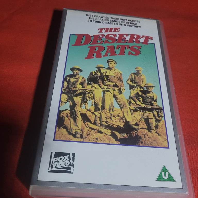 The Desert Rats: VHS Video Cassette: Richard Burton / Robert Newton Excellent Condition c13